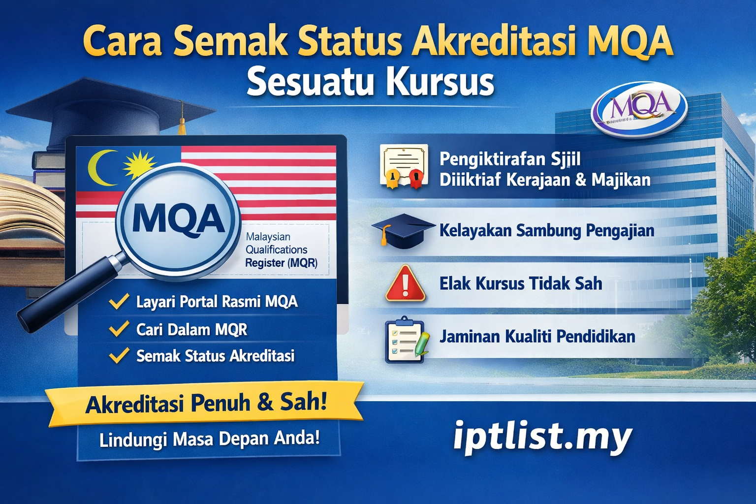Cara Semak Status Akreditasi MQA Sesuatu Kursus