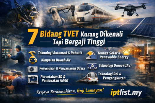 7 Bidang TVET Yang Kurang Dikenali Bergaji Tinggi