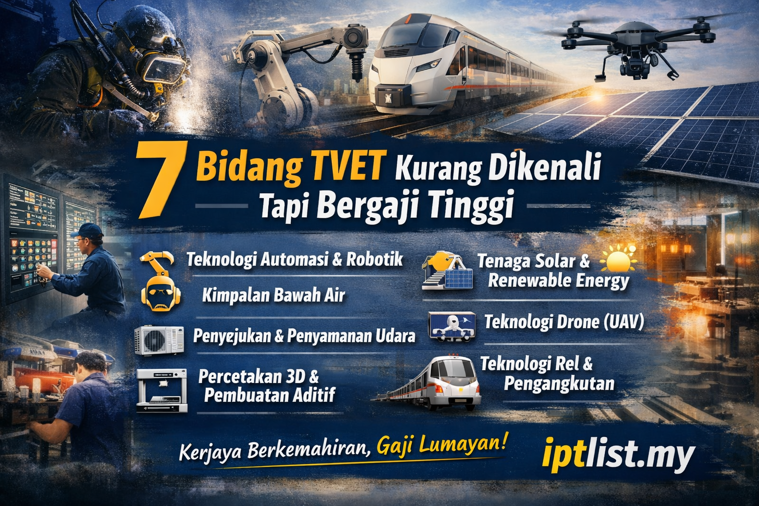 7 Bidang TVET Yang Kurang Dikenali Bergaji Tinggi